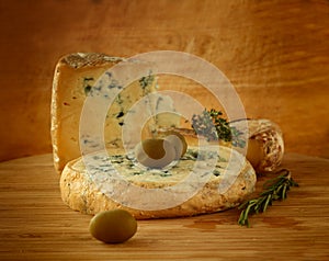 Cheese and Olives composition