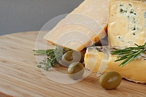 Cheese and Olives composition