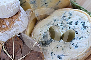 Cheese and Olives composition