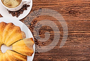 Cheese pudding. Background.