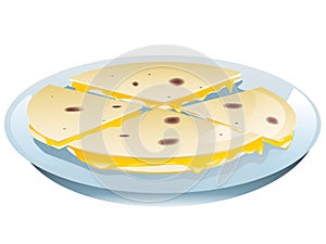 Cheese quesadillas illustration