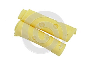 Cheese rolls on white