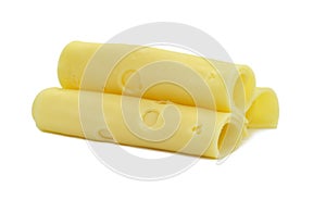 Cheese rolls on white