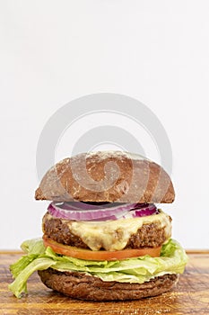 Cheese salada burguer photo