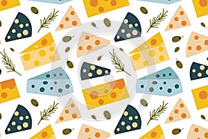 Cheese seamless patternseamless cheese pattern. Doodle vector pattern with cheese icons. cheese background