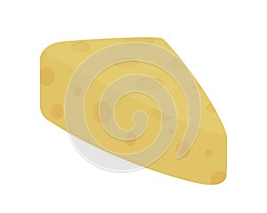 Cheese semi flat color vector object