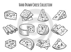 Cheese sketch set photo