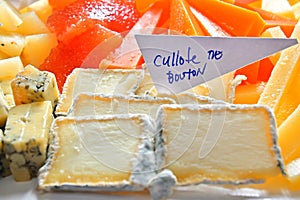 Cheese slice Bouton de Culotte France photo