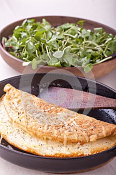 Cheese soufflÃÂ© omelette photo