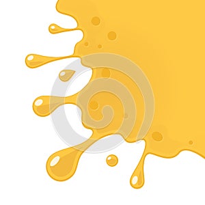 Cheese splash vector illustration