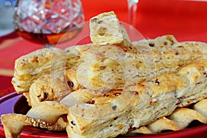 Cheese sticks crackers