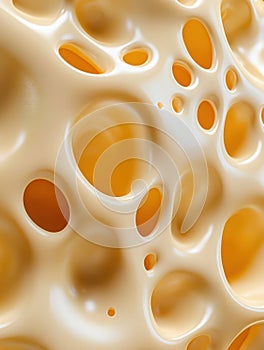 Cheese Texture with Honeycomb Pattern