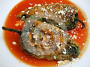 Cheese Topped Chile Rellenos photo