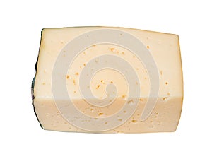 Cheese on a white background. Studio photography.