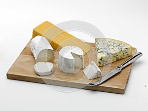 Cheeseboard and knife