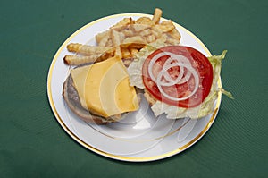 Cheeseburger and Fries