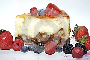 Cheesecake with berries