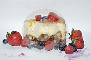 Cheesecake with berries