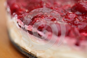 Cheesecake close-up