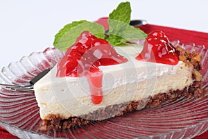 Cheesecake Slice Closeup