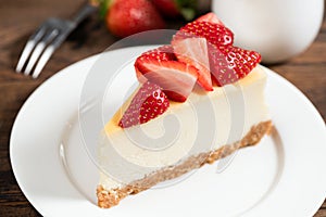 Cheesecake slice with img