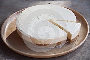 Cheesecake slice on img