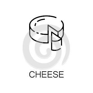 Cheeseflat icon or logo for web design.