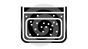 cheesemaking factory equipment glyph icon animation