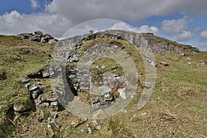 Cheesewring on bodmin moor in Cornwall England UK