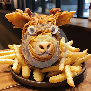 Cheesy Cow Fries: A Whimsical Delight For Foodies