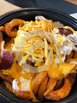 Cheesy Fries With Bacon