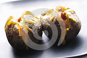 Cheesy jacket potato