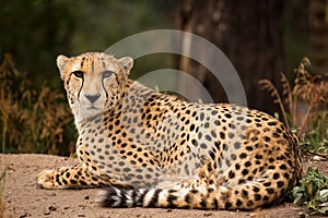 Cheeta resting in a shade