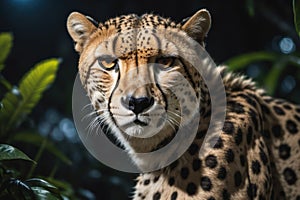 Cheetah Acinonyx jubatus portrait