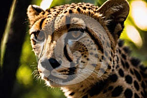 Cheetah Acinonyx jubatus portrait