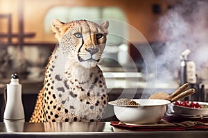 Cheetah Chef: A Culinary Master in Actio