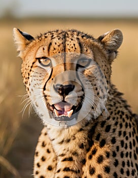 Cheetah Close-Up Portrait