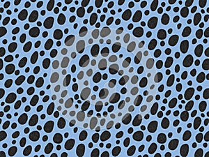 Cheetah Fur texture, carpet cheetah print skin background, black and blue theme color, look smooth, fluffy and soft, fashion.