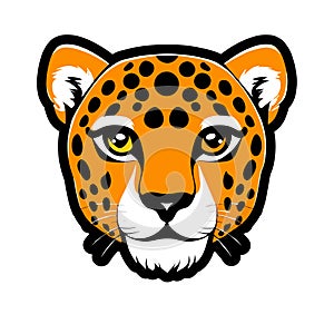 Cheetah graphic vector EPS