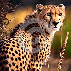 Cheetah Intense Gaze