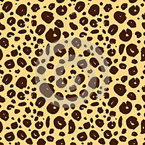 Cheetah skin seamless texture, leopard background