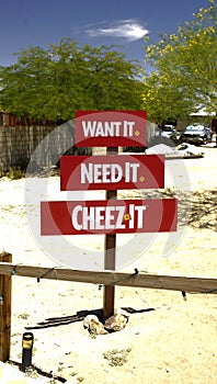 Cheez-it Pop up store in Joshua Tree California June 9