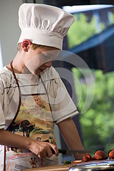Cocinero chico ondulado 