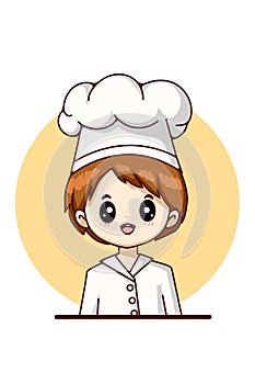 Chef boy for labor day design character cartoon illustration