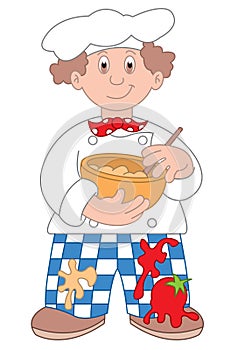 Chef cartoon illustration