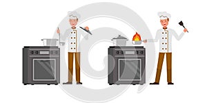 Chef character vector design no5
