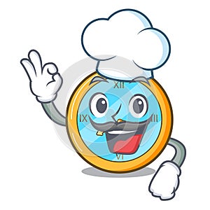 Chef classic watch isolated on a mascot