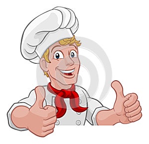 Chef Cook Baker Thumbs Up Cartoon Character