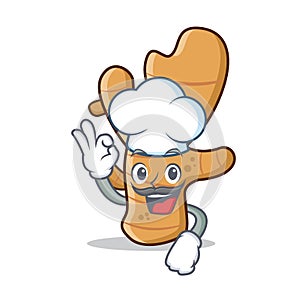 Chef ginger character cartoon style