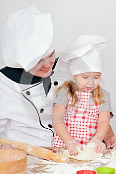 Chef with girl